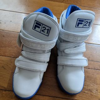 フィラ(FILA)の☆2NE1×FILAコラボ☆スニーカー☆ブルー☆24.0☆(スニーカー)