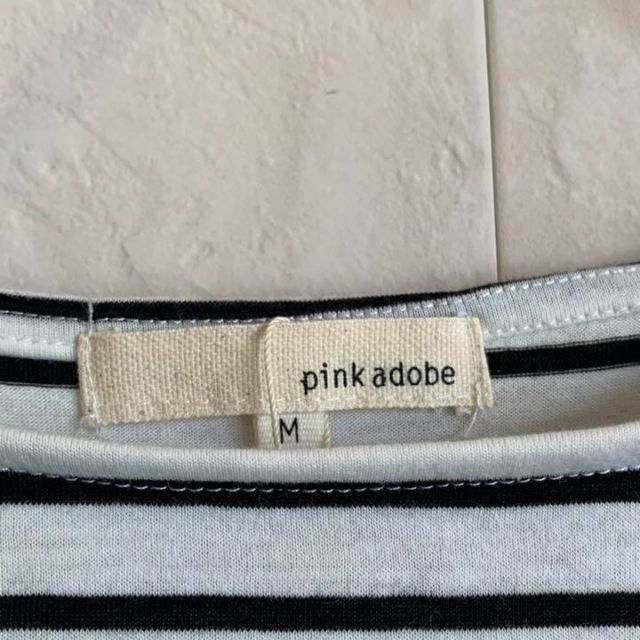 PINK ADOBE(ピンクアドべ)のpink adobe ピンクアドベ ボーダーカットソー 半袖 ワールド レディースのトップス(カットソー(半袖/袖なし))の商品写真