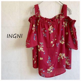 イング(INGNI)のイング　INGNI　オフショル　レッド　カットソー(シャツ/ブラウス(長袖/七分))