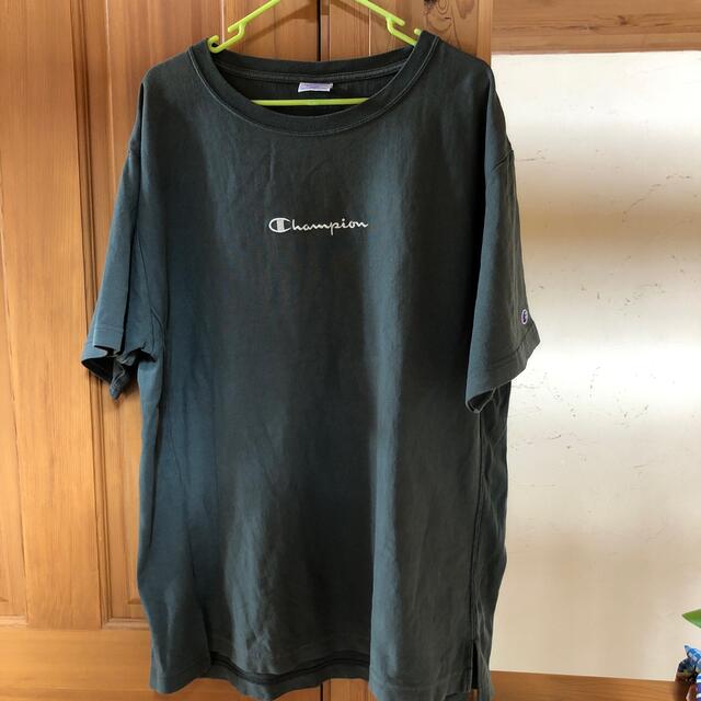 emmi atelier(エミアトリエ)のemmi × Champion Tシャツ　USED  グリーン レディースのトップス(Tシャツ(半袖/袖なし))の商品写真