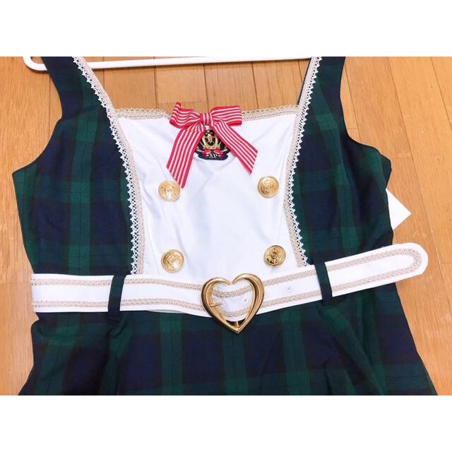 Angelic Pretty(アンジェリックプリティー)の★Angelic Pretty Bunnyカレッジジャンパースカート★シンプル  レディースのワンピース(ひざ丈ワンピース)の商品写真