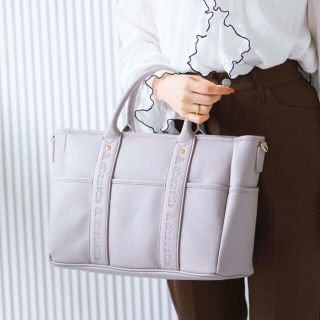 アンドシュエット(& chouette)の&シュエット👜カバン✨グレイッシュベージュ(ハンドバッグ)