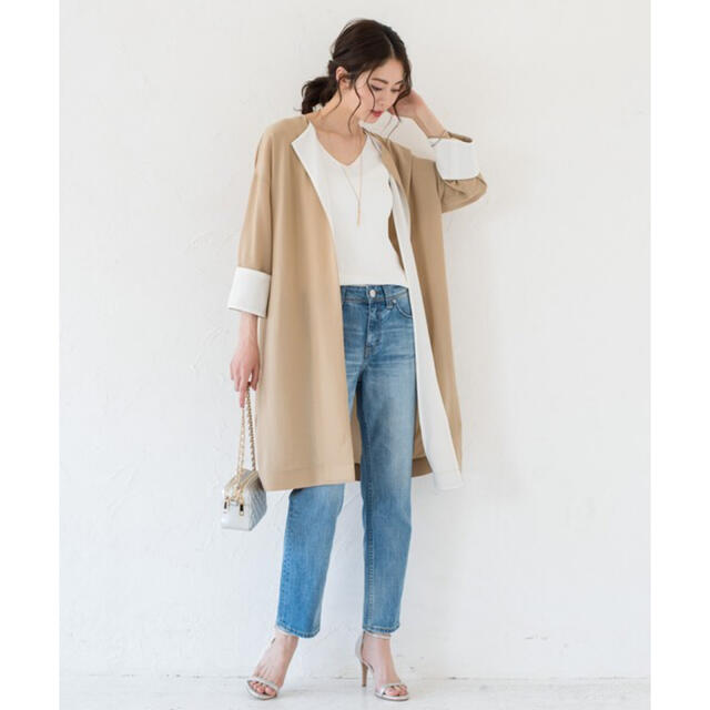 Loungedress ラウンジドレス バイカラーリラックスコート www.wattan24.com
