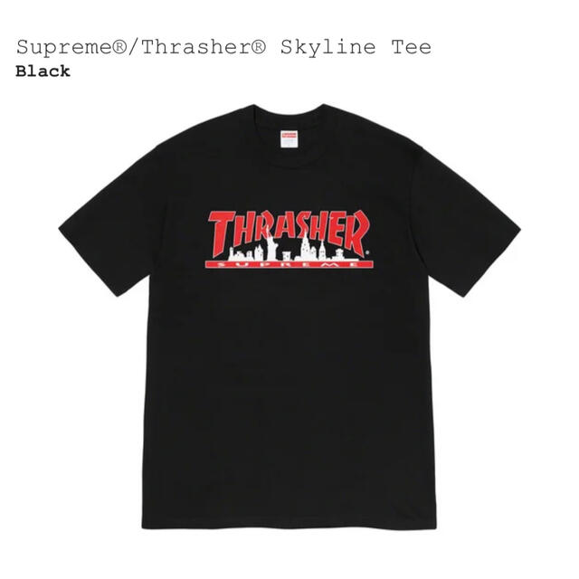 Supreme Thrasher Skyline Tee Black Lサイズ