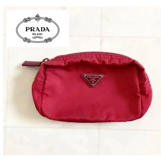 プラダ(PRADA)のPRADA ＊可愛いポーチ　レッドカラー(ポーチ)