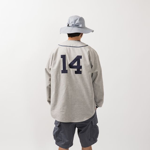 爆買い最新作 DESCENDANT 22SS DESCENDANT BLEEK BASEBALL SHIRT XL4の通販 by supred  your sail｜ディセンダントならラクマ