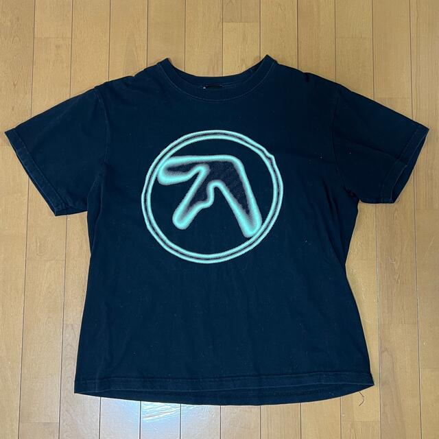 【ラッピング不可】  Aphex TwinオフィシャルTシャツL 黒×蛍光緑 ミュージシャン