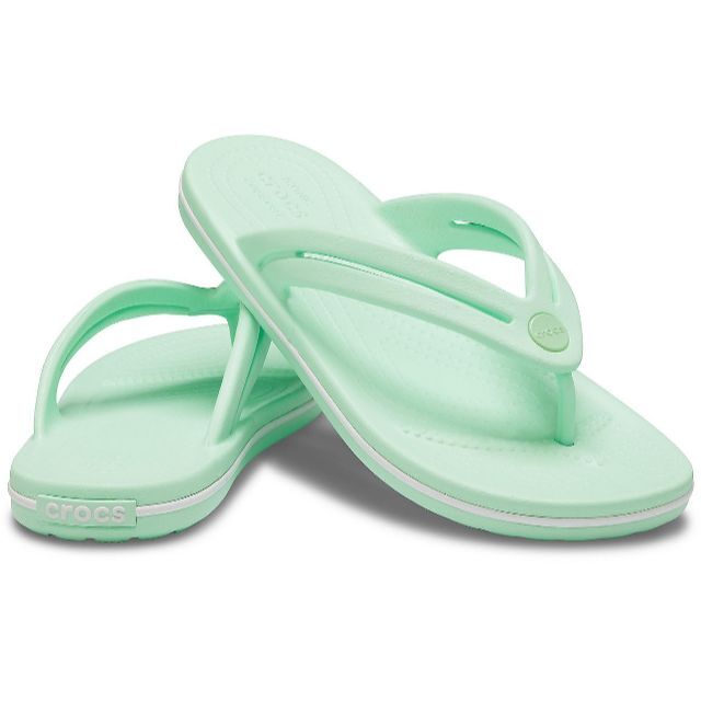 crocs(クロックス)の25cm クロックス クロックバンド フリップ ネオミント Neo Mint レディースの靴/シューズ(ビーチサンダル)の商品写真