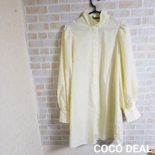 ココディール(COCO DEAL)の【本日削除/最終値下】COCO DEAL ボリュームシャツワンピース(ミニワンピース)