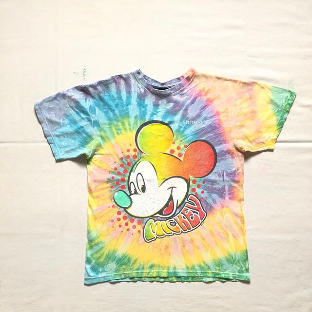 ★90s Disney ミッキー プリントTシャツ アメカジ  タイダイ