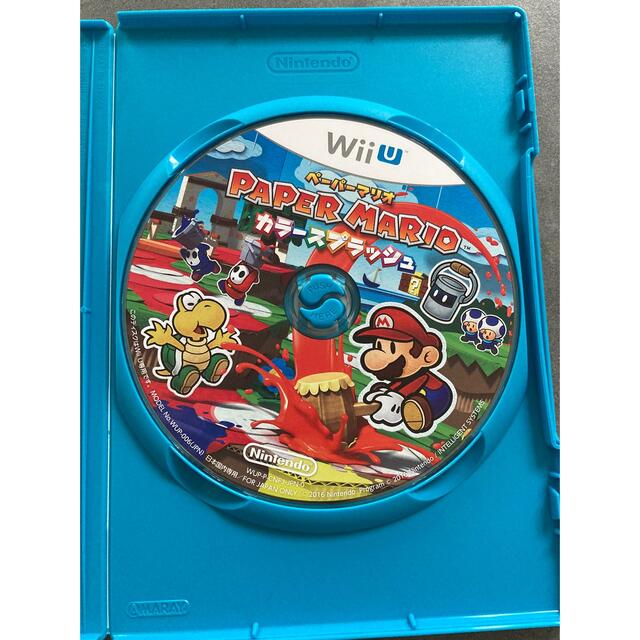 Wii U(ウィーユー)のペーパーマリオ カラースプラッシュ Wii U エンタメ/ホビーのゲームソフト/ゲーム機本体(家庭用ゲームソフト)の商品写真