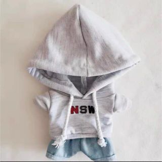 ボウダンショウネンダン(防弾少年団(BTS))のBTS グク　NSWパーカー　ぬいぐるみ服　20cm(アイドルグッズ)