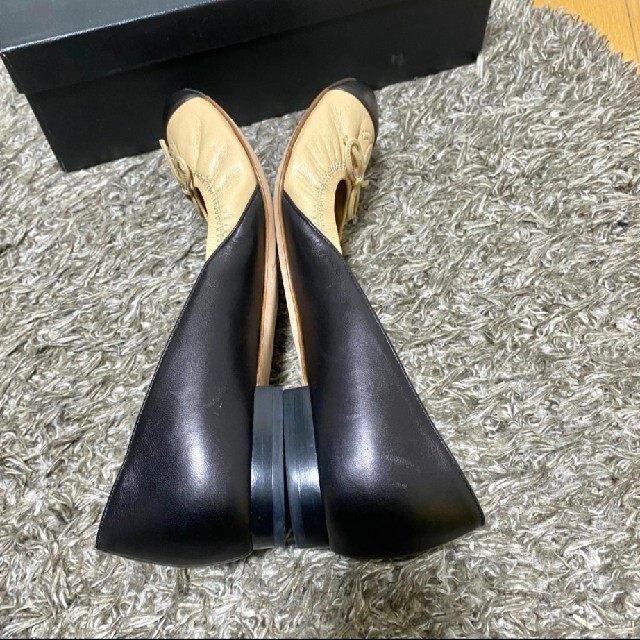 CHANEL - CHANEL シャネル ココマーク バイカラー バレリーナフラット