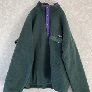 パタゴニア(patagonia)のパタゴニア　スナップT グリーン　ジャマイカ製　レジスター(マウンテンパーカー)