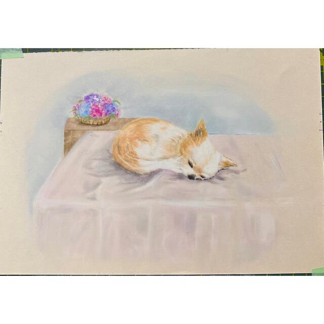パステル画 色鉛筆画 原画 手描き 猫 ネコ ねこの通販 by ウラン パステル画 色鉛筆画 原画 手描き 猫 ネコ ねこの通販 by ウラン