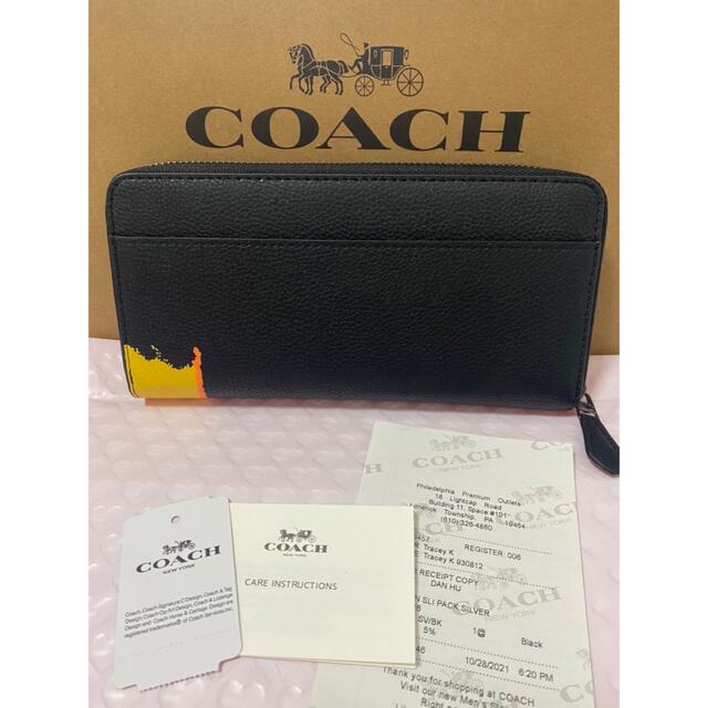 ラスト1点★COACH 長財布 バスキアコラボ 黒
