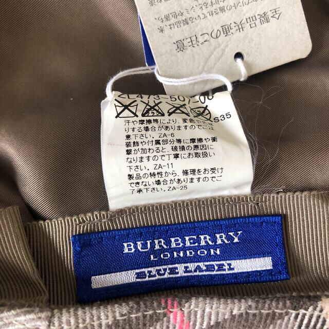 BURBERRY BLUE LABEL(バーバリーブルーレーベル)の【新品】 BURBERRY BLUE LABEL ハンチング帽 レディースの帽子(ハンチング/ベレー帽)の商品写真