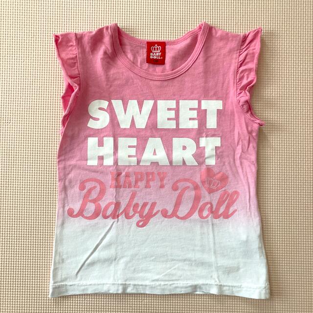 BABYDOLL(ベビードール)の子供　110cm  Ｔシャツ　カットソー  BABYDOLL  ２枚セット キッズ/ベビー/マタニティのキッズ服女の子用(90cm~)(Tシャツ/カットソー)の商品写真