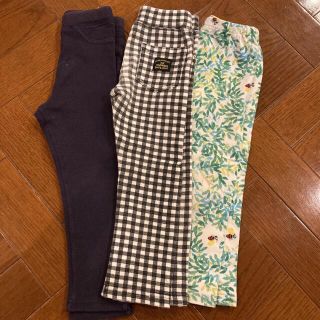 ユニクロ(UNIQLO)の100 女の子　UNIQLO パンツ　3点(パンツ/スパッツ)