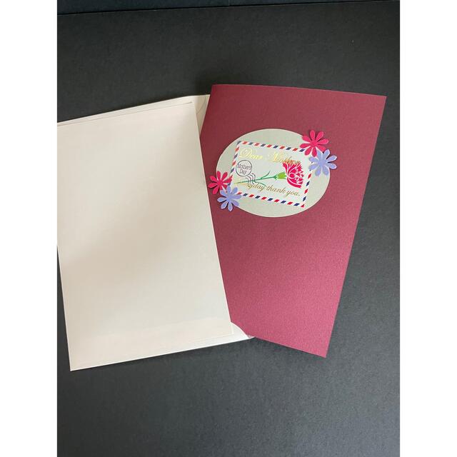 母の日花束が飛び出すポップアップカードNo25 ハンドメイドの文具/ステーショナリー(カード/レター/ラッピング)の商品写真