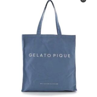 ジェラートピケ(gelato pique)の【新品】gelato pique ジェラートピケ ホビートートバッグ*ブルー(トートバッグ)