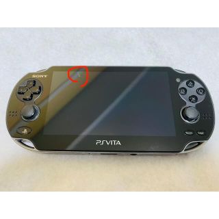 プレイステーションヴィータ(PlayStation Vita)のPS Vita PCH-1000 ZA01 クリスタルブラック 動作良好(家庭用ゲーム機本体)