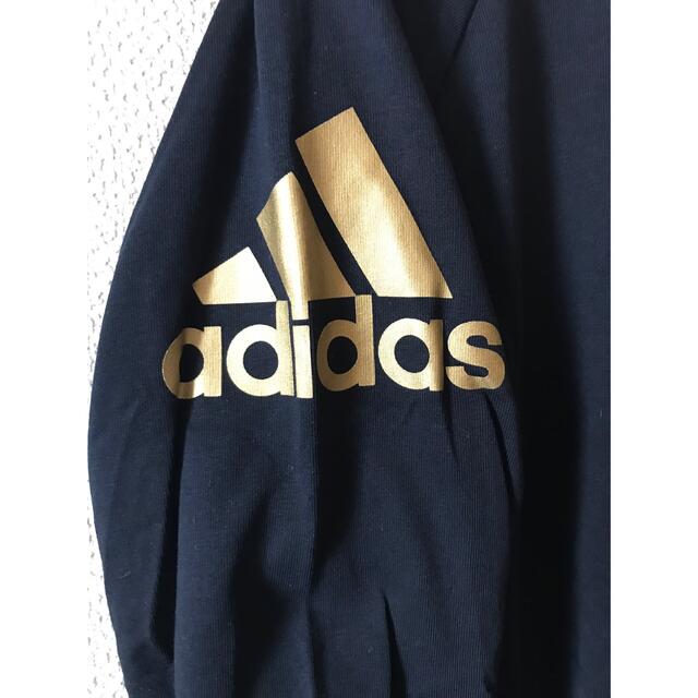 adidas(アディダス)の未使用　アディダス climalite cotton 長袖T シャツ　150 キッズ/ベビー/マタニティのキッズ服男の子用(90cm~)(Tシャツ/カットソー)の商品写真