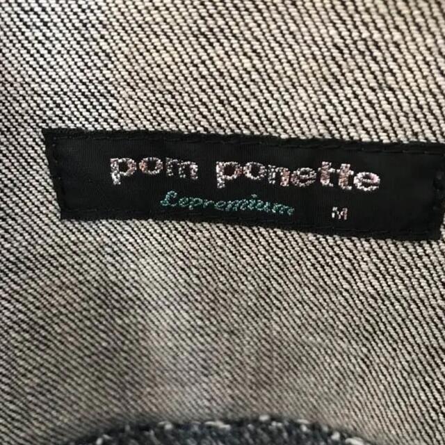 pom ponette(ポンポネット)のpom ponette デニムジャケット レディースのジャケット/アウター(Gジャン/デニムジャケット)の商品写真