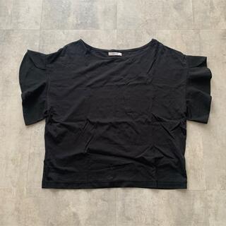 オペークドットクリップ(OPAQUE.CLIP)の黒Tシャツ カットソー トップス(Tシャツ(半袖/袖なし))