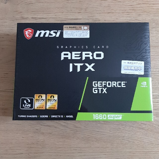 MSI GeForce GTX 1660 super AERO ITX