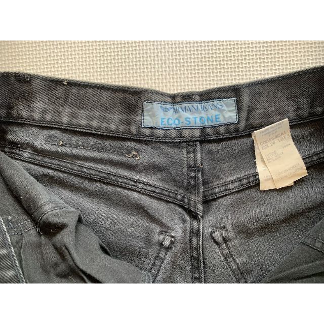 ARMANI JEANS(アルマーニジーンズ)のARMANI JEANS ジーンズ stonewash 黒 W31 メンズのパンツ(デニム/ジーンズ)の商品写真