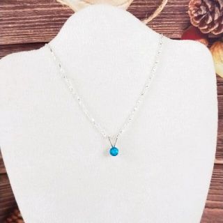 エテ(ete)の【美品】天然石💙海のブルー💙ネオンブルーアパタイト ネックレス(ネックレス)