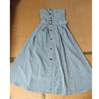 美品！ベアトップワンピース(ロングワンピース/マキシワンピース)