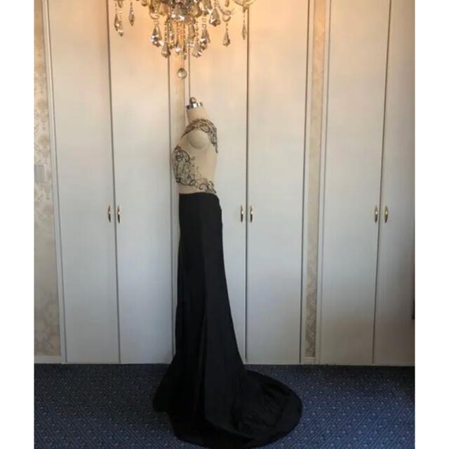 AngelR(エンジェルアール)の今年新作☆黒マーメイドロングド披露宴ステージ演奏会パーティーキャバナイト レディースのフォーマル/ドレス(ロングドレス)の商品写真