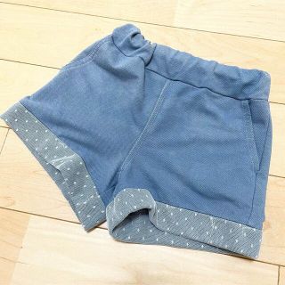 フタフタ(futafuta)の【美品・最安値】バースデイ♡ショートパンツ デニム レース 半ズボン 80cm(パンツ)