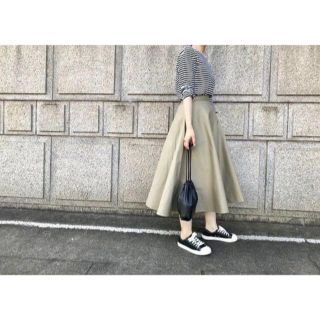 ユニクロ(UNIQLO)のコットンサーキュラースカート(ロングスカート)