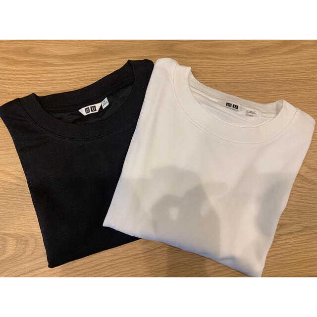 UNIQLO(ユニクロ)のUNIQLO エアリズムコットンオーバーサイズTシャツXL2枚セット メンズのトップス(Tシャツ/カットソー(半袖/袖なし))の商品写真
