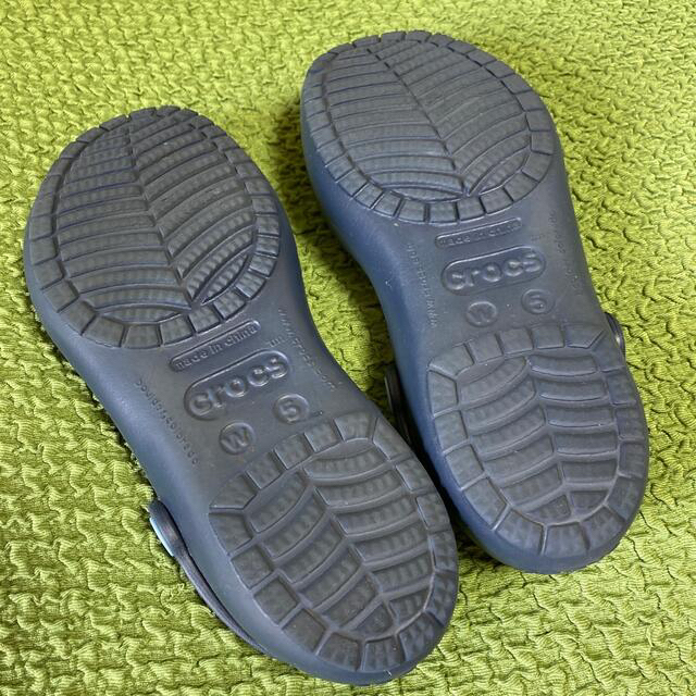 crocs(クロックス)のレディース　crocs  サンダル　ネイビー&ライトブルー　サイズW5  レディースの靴/シューズ(サンダル)の商品写真