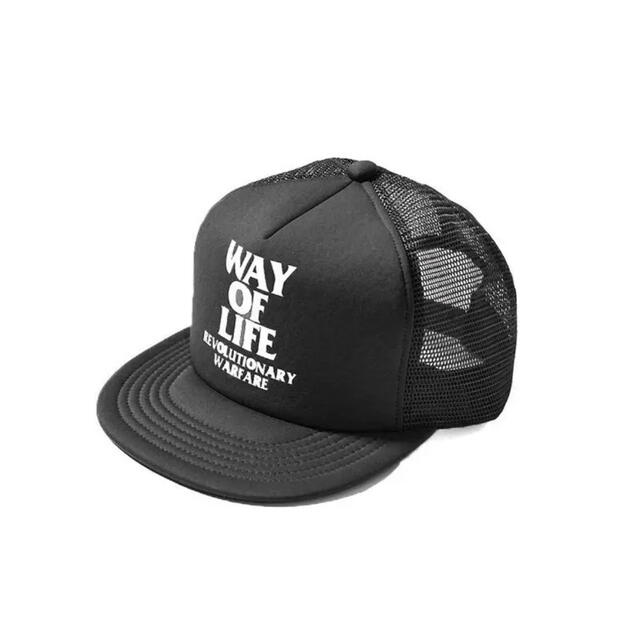 カラーブラック希少 美品 RATS / WAY OF LIFE MESH CAP 黒