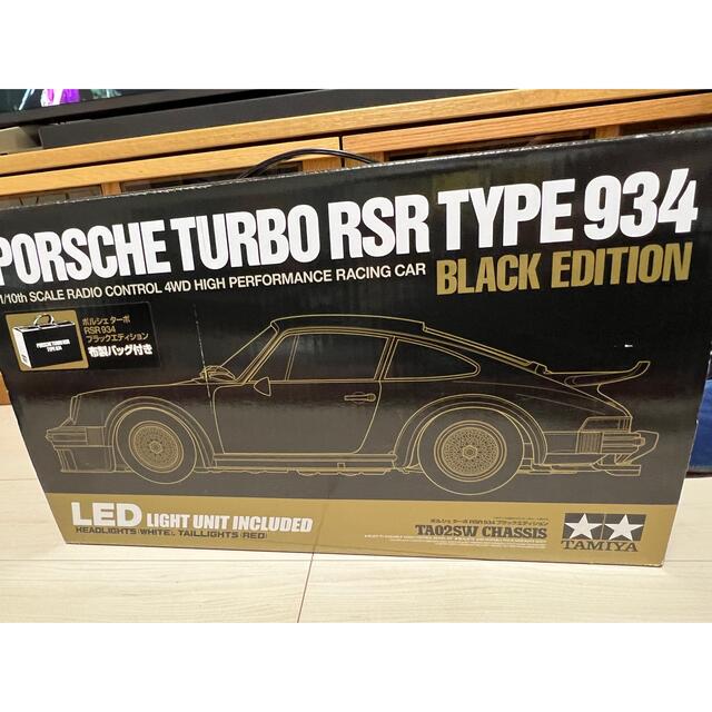 Porsche(ポルシェ)の1/10RC ポルシェ ターボ RSR 934 ブラックエディション エンタメ/ホビーのおもちゃ/ぬいぐるみ(模型/プラモデル)の商品写真