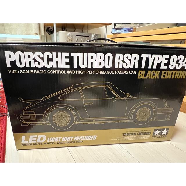 Porsche(ポルシェ)の1/10RC ポルシェ ターボ RSR 934 ブラックエディション エンタメ/ホビーのおもちゃ/ぬいぐるみ(模型/プラモデル)の商品写真