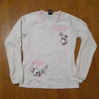 アシックス(asics)のasics　バボちゃんTシャツ　長袖　レディースMサイズ　中古(バレーボール)