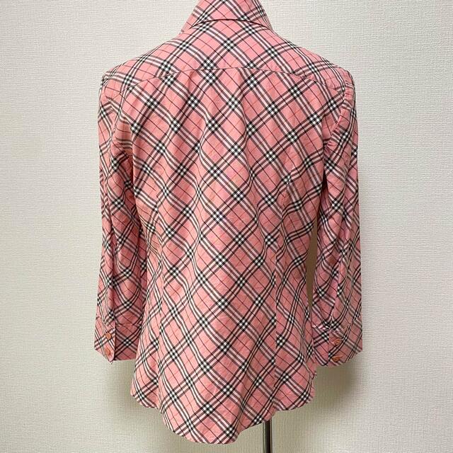 BURBERRY(バーバリー)のBURBERRY チェック シャツ ピンク レディースのトップス(シャツ/ブラウス(長袖/七分))の商品写真