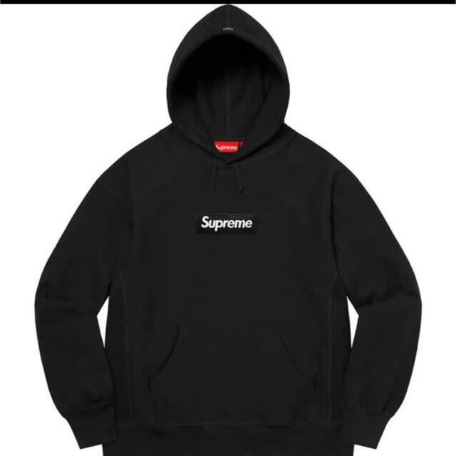 超目玉 黒 Supreme Logo トップス Hooded Sweatshirt Box M Gekiyasu Na