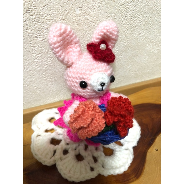 D9 ピンクハウス ハート うさぎ 編みぐるみうさぎ 3点セット | www.esn