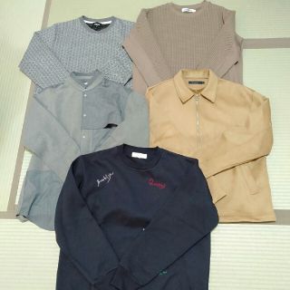 メンズビギ(MEN'S BIGI)の5点セット　メンズ秋冬長袖丸襟トレーナージャケットシャツ(Tシャツ/カットソー(七分/長袖))