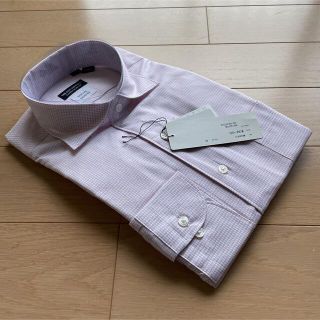 スーツカンパニー(THE SUIT COMPANY)のスーツカンパニー長袖ドレスシャツM39-84cmカッタウェイ新品チェック(シャツ)