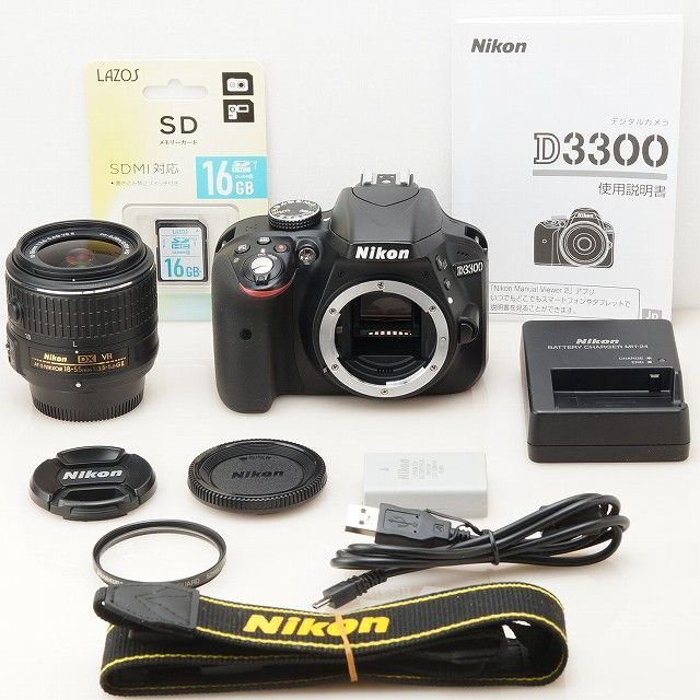 Nikon(ニコン)の1550ショット★ Nikon D3300 高画質一眼レフ スマホ/家電/カメラのカメラ(デジタル一眼)の商品写真