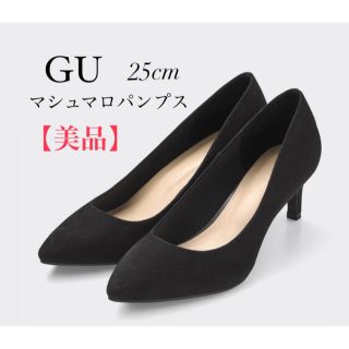 ジーユー(GU)の⚠️4月中に売れなければ処分【美品】GUマシュマロポインテッドパンプス黒25cm(ハイヒール/パンプス)