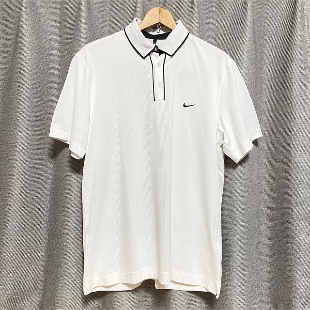 美品 2L XL NIKE ゴルフウェア ゴルフシャツ ホワイト 送料無料